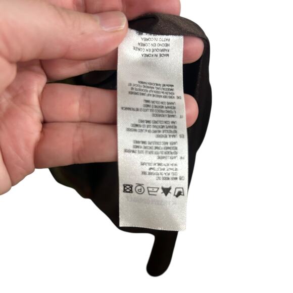 Retro Fall Plaid Dress Yumi‎ Mod Colorblock Belted Mini Size S - Picture 7 of 7